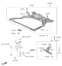 Diagram for 2026 Hyundai Elantra Front Cross-Member - 62405-AA100