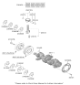 Diagram for 2025 Hyundai Santa Fe Hybrid Crankshaft - 607N6-2MU00