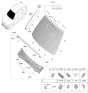Diagram for 2025 Hyundai Sonata Windshield - 86111-L1CR0