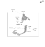 Diagram for 2024 Hyundai Sonata Hybrid Brake Pedal - 32810-L5100