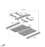 Diagram for 2024 Hyundai Sonata Hybrid Floor Pan - 65100-L5500