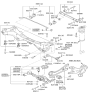 Diagram for Hyundai Sonata Hybrid Rear Crossmember - 55405-3V150