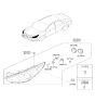 Diagram for Hyundai Sonata Hybrid Headlight - 92101-4R050