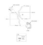Diagram for 2012 Hyundai Sonata Hybrid Radiator Hose - 25415-4R500