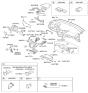 Diagram for Hyundai Sonata Hybrid Steering Column Cover - 84851-3S100-RY