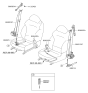 Diagram for 2014 Hyundai Sonata Hybrid Seat Belt - 88820-4R000-HZ