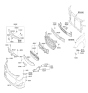 Diagram for 2012 Hyundai Sonata Hybrid License Plate - 86519-4R000