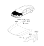 Diagram for 2009 Hyundai Sonata Hood Hinge - 79120-3S000