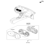 Diagram for 2014 Hyundai Sonata Hybrid Instrument Cluster - 94001-4R001