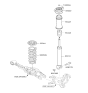 Diagram for Hyundai Sonata Hybrid Coil Springs - 55350-4R030