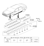 Diagram for Hyundai Sonata Hybrid Door Moldings - 87722-4R000