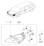 Diagram for 2006 Hyundai Entourage Headlight - 92102-4J000
