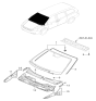 Diagram for 2007 Hyundai Entourage Windshield - 86110-4D110