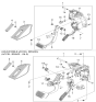 Diagram for 2006 Hyundai Entourage Brake Pedal - 32800-4D600