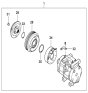 Diagram for 2007 Hyundai Entourage A/C Clutch - 97641-4D900