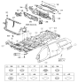 Diagram for Hyundai Entourage Radiator Support - 64150-4D000