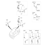Diagram for 2021 Hyundai Kona Car Key - 95430-J9500