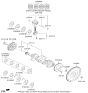 Diagram for Hyundai Kona Rod Bearing - 23060-2E120