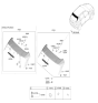 Diagram for 2020 Hyundai Kona Spoiler - 87210-J9000