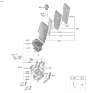 Diagram for 2023 Hyundai Santa Fe Hybrid Seat Cover - 89460-S2400-YLC