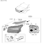 Diagram for Hyundai Santa Fe Hybrid Headlight - 92101-GA000