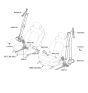 Diagram for Hyundai Santa Fe Hybrid Seat Belt - 88820-CL000-NNB