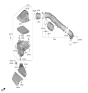 Diagram for 2024 Hyundai Santa Fe Hybrid Mass Air Flow Sensor - 28164-2M400