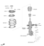 Diagram for Hyundai Santa Fe Hybrid Shock And Strut Mount - 54610-S1AA0