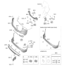 Diagram for Hyundai Santa Fe Hybrid Bumper - 86650-S2500