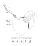 Diagram for 2026 Hyundai Tucson Wiper Arm - 98820-N9500