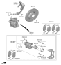 Diagram for 2024 Hyundai Tucson Brake Caliper - 58130-N9101