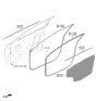 Diagram for 2024 Hyundai Kona Weather Strip - 82220-BE000