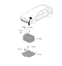 Diagram for Hyundai Kona Electric Battery Tray - 37150-BF000