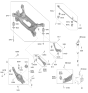 Diagram for 2024 Hyundai Kona Electric Rear Crossmember - 55410-BFAA0