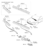 Diagram for 2024 Hyundai Genesis G80 Wiper Blade - 98360-F2600