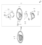 Diagram for 2025 Hyundai Kona Electric Steering Wheel - 56100-BF250-NNB