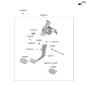 Diagram for 2024 Hyundai Kona Electric Brake Pedal - 32810-DF100