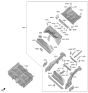 Diagram for Hyundai Kona Electric Floor Pan - 65100-BF000