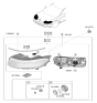 Diagram for 2025 Hyundai Ioniq 5 Headlight - 92104-PI150