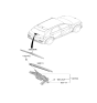 Diagram for 2025 Hyundai Ioniq 5 Wiper Arm - 98801-4H001