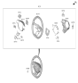 Diagram for 2025 Hyundai Ioniq 5 Steering Column Cover - 56120-GI500-YGN