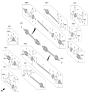 Diagram for 2025 Hyundai Ioniq 5 Axle Shaft - 49501-GI500