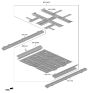 Diagram for Hyundai Ioniq 5 Floor Pan - 65100-PI200
