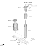Diagram for 2025 Hyundai Ioniq 5 Shock Absorber - 55307-PIAA0