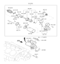 Diagram for Hyundai Genesis Starter Motor - 36100-3F160