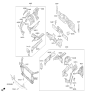 Diagram for Hyundai Radiator Support - 64101-B1500