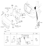 Diagram for Hyundai Genesis G80 Tailgate Lift Support - 81771-B1002