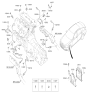 Diagram for 2020 Hyundai Genesis G80 Engine Control Module - 39104-3LDN1