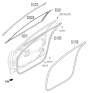 Diagram for Hyundai Genesis G80 Weather Strip - 82110-B1000-RRY