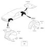 Diagram for 2017 Hyundai Genesis G80 Mud Flaps - 86841-B1800